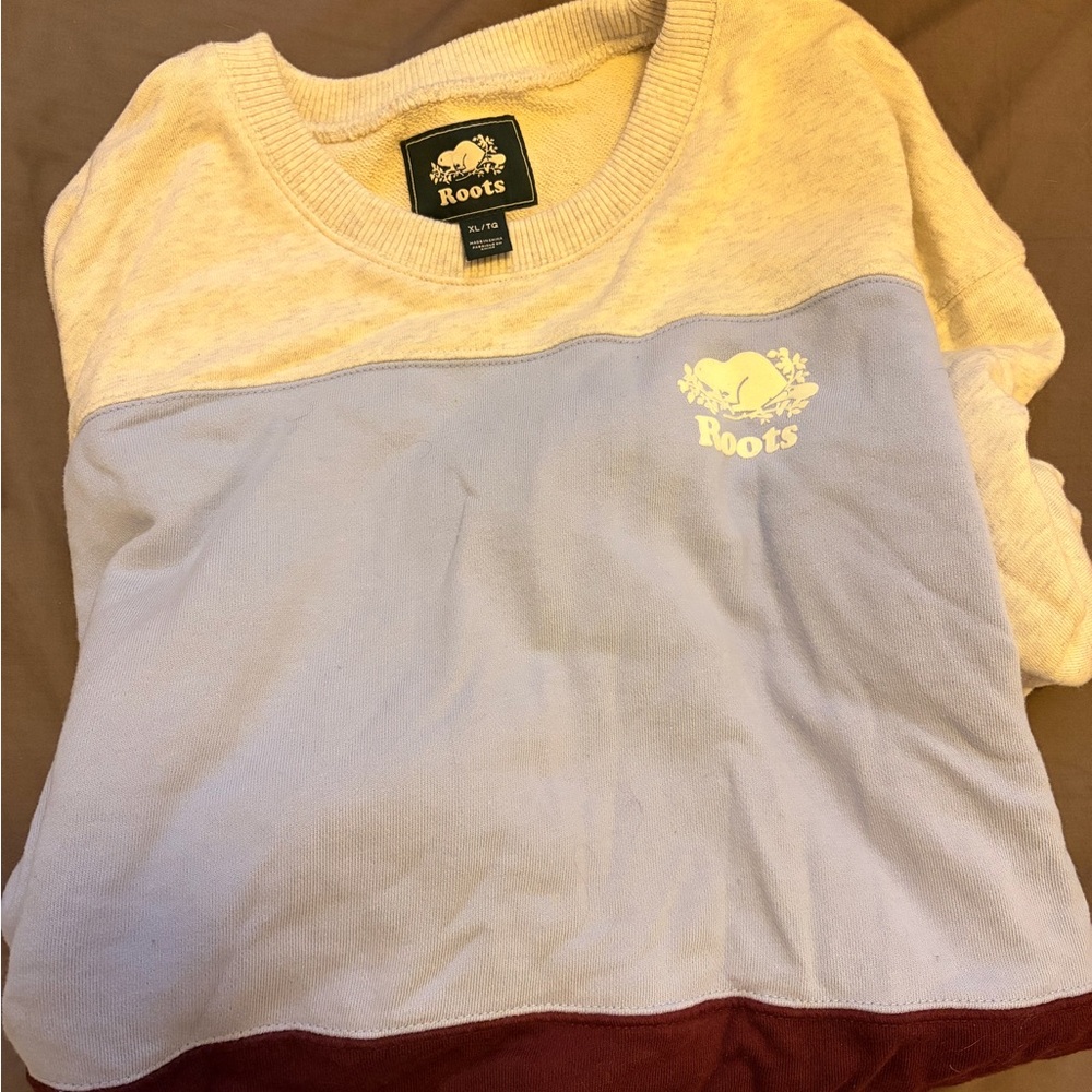 Roots Sweatshirt - Grey, Light Blue, and Maroon